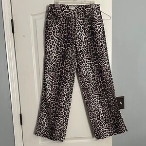 PacSun Black and Brown Animal Print Pants